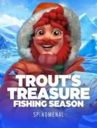trouts treasure fishing season game logo